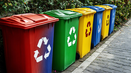 community recycling bins, environmental education