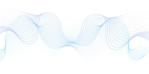 White wave curve lines banner background design. Abstract soft wave lines dynamic flowing blue light isolated background. Vector Illustration of the gray pattern of lines. stripes on white.