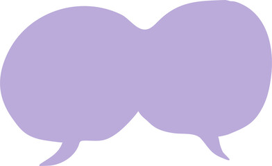 Speech bubble colorful