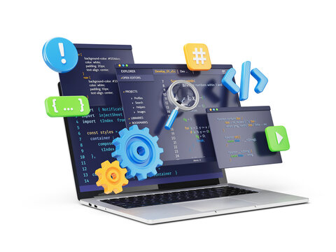 Programming, coding, development concept. Code, HTML, php web programming source code