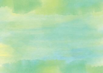 Calm Green and Blue Watercolor Background Texture