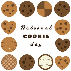 Fototapeta premium National cookie day banner or poster design