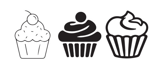 Cupcake Vector Art Set