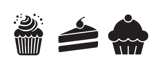 Cupcake Bakery Icons