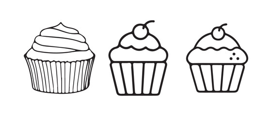 Chic Cupcake Vector Illustration