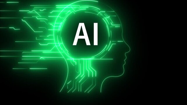 Light waves are being introduced into the human brain from outside. Futuristic Human Brain Concept brain medical man icon animation