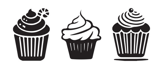 Modern Cupcake Vector