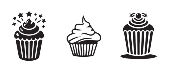 vector illustration of a set of coffee cups