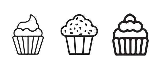 Cupcake Silhouette Vector