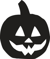 halloween pumpkin isolated on white