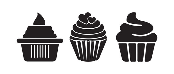 Cupcake Illustration Set

