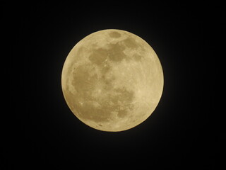 full moon in the night sky