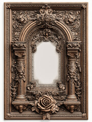 Metal picture frame with a classic pattern