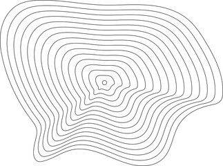 Circle white liquid shape with blend line. Technology concept design