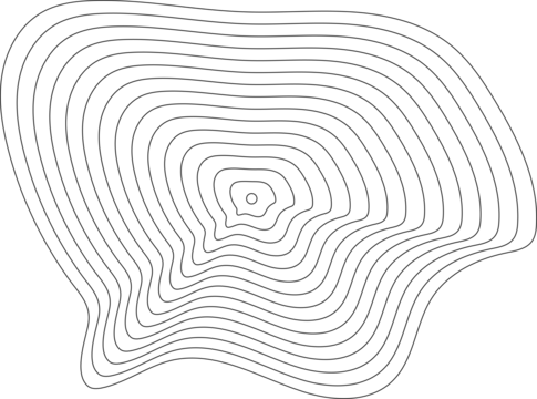Circle white liquid shape with blend line. Technology concept design