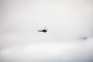 helicopter in flight