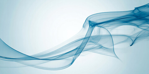 Blue abstract smoke wave background texture for graphics design and digital art.