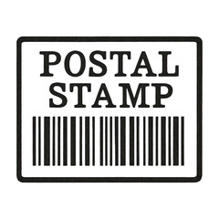 PNG Postal stamp barcode illustration.