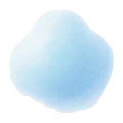 PNG Abstract blue watercolor shape.