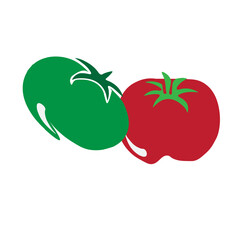 Two Tomatoes Illustration