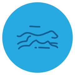 Running icon illustration