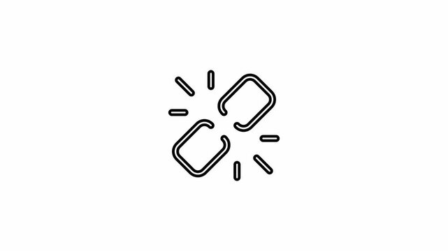 The unlink icon is displayed on a white background.