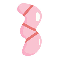 Creamy yellow lollipop with smooth gradient, minimalist flat style, great for modern packaging and digital sweet concepts.
