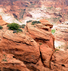 Surrounding Terrain, Cliffs, and Valley Canyon De Chelly Arizona