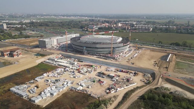 Olympic Ice Arena Construction in Milan, Italy