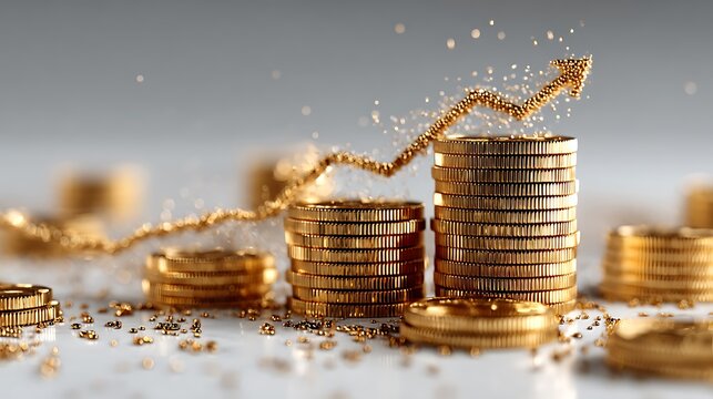 Gold wealth prosperity arrow high resolution picture