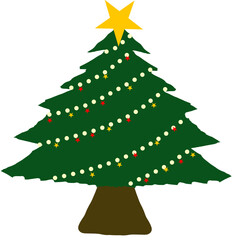 green christmas tree