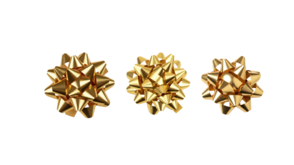 Gold bow png