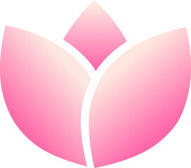 Expansion, growth, femininity. A delicate flower symbol in pink and peach tones, reflecting the process of blossoming and inner growth.