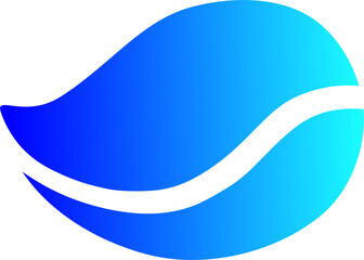 Movement, ease, the breath of life. Logo with smooth waves symbolizing the flow of energy and breath