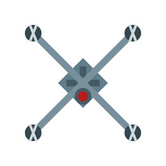 Modern Drone Quadcopter Flat Icon