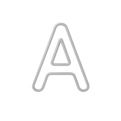  a photograph of a simple letter icon