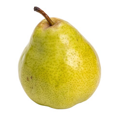 A whole winter pear isolated on a transparent background

