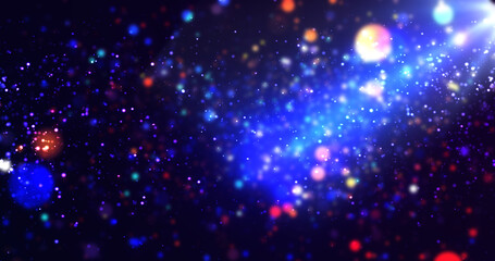 Bluish underwater like translucent AWARD SHOW SPOTLIGHT STAGE PODIUM DUST.  Light rays falling shiny gold rain slowly moving particles. Shimmering empty dais for awards music theatre, and videos.