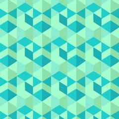 Geometric Pattern in Turquoise and Green Tones A Seamless Backdrop for Digital Designs