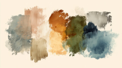 Faded vintage color palette with abstract smudges for wallpaper