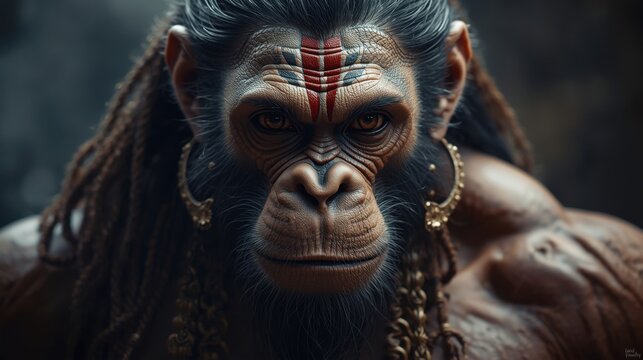 God Hanuman ji portrait