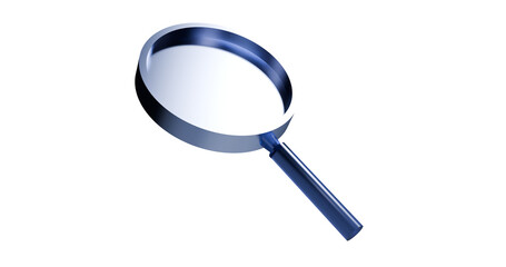 Magnifying glass isolated on transparent background