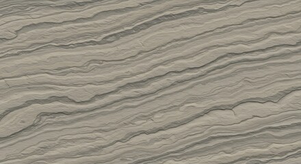 Obraz premium Layered rock strata form diagonal bands with beige gray tones showing textures