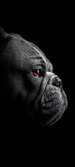 Bulldog Side Portrait