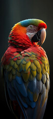 Colorful Macaw Portrait
