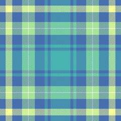 Blue yellow Trendy check plaid texture for textile, fabrics, print, wrapping paper, clothing, garments, blanket, scarp and background. Scottish tartan vector pattern.