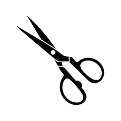 Black Scissors Silhouette Icon.eps