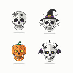 Spooky Halloween Skull Decoration for Festive Celebrations