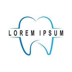 Dental care logo design vector illustration. Dental logo. Orthodontic logo.