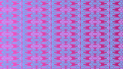 Vibrant Pink and Blue Geometric Seamless Pattern with Futuristic Digital Design